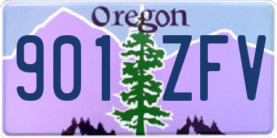 OR license plate 901ZFV