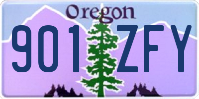 OR license plate 901ZFY