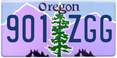OR license plate 901ZGG