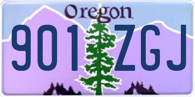 OR license plate 901ZGJ