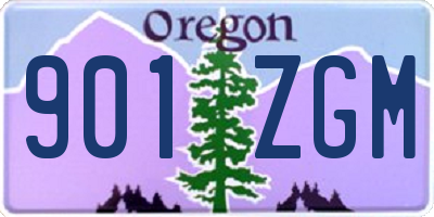 OR license plate 901ZGM
