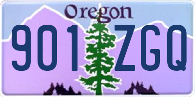 OR license plate 901ZGQ