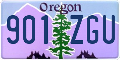 OR license plate 901ZGU