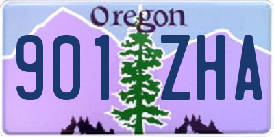 OR license plate 901ZHA