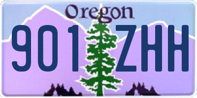 OR license plate 901ZHH
