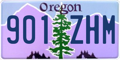 OR license plate 901ZHM