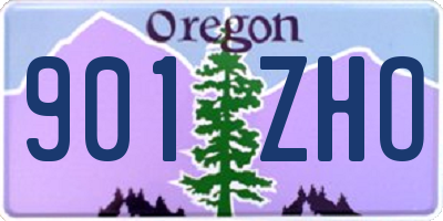 OR license plate 901ZHO