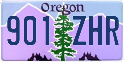 OR license plate 901ZHR
