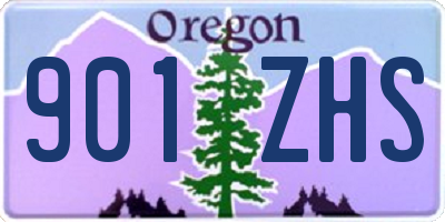 OR license plate 901ZHS