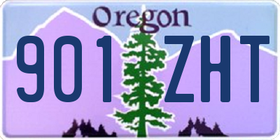 OR license plate 901ZHT