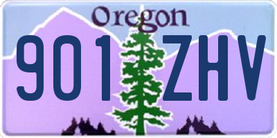 OR license plate 901ZHV