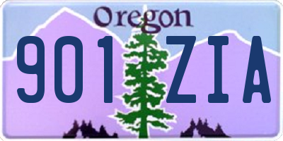 OR license plate 901ZIA