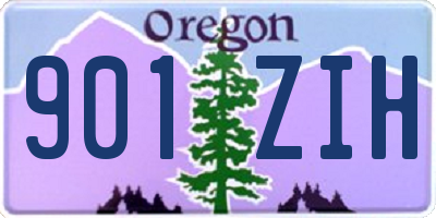 OR license plate 901ZIH