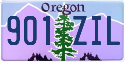 OR license plate 901ZIL