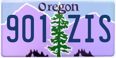 OR license plate 901ZIS