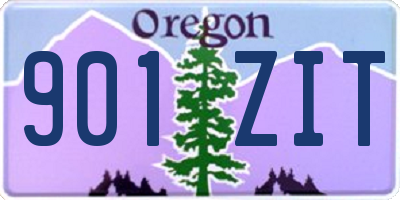 OR license plate 901ZIT