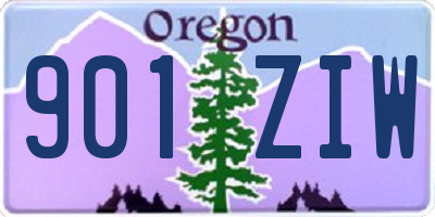 OR license plate 901ZIW