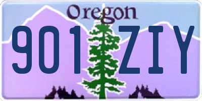 OR license plate 901ZIY