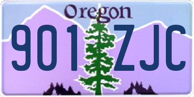 OR license plate 901ZJC