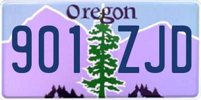 OR license plate 901ZJD