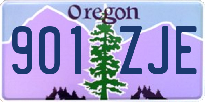 OR license plate 901ZJE