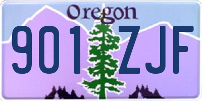 OR license plate 901ZJF