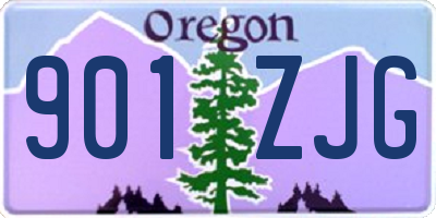 OR license plate 901ZJG