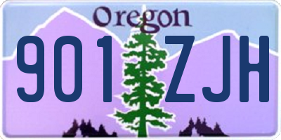 OR license plate 901ZJH
