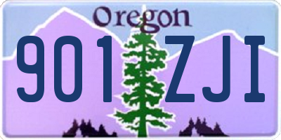 OR license plate 901ZJI