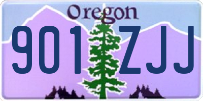 OR license plate 901ZJJ