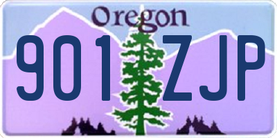 OR license plate 901ZJP