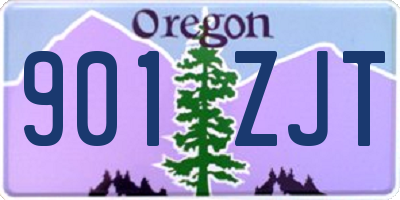 OR license plate 901ZJT