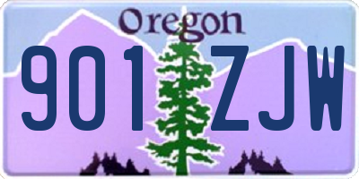 OR license plate 901ZJW