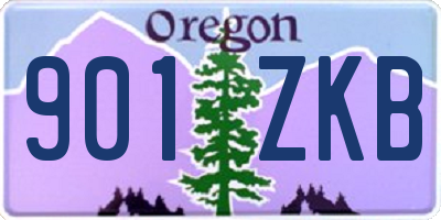OR license plate 901ZKB