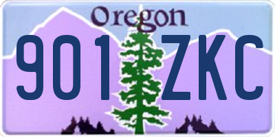 OR license plate 901ZKC