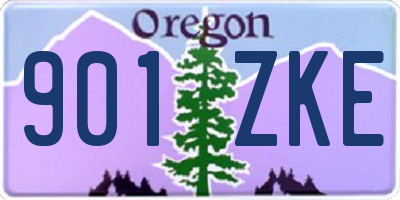 OR license plate 901ZKE