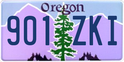 OR license plate 901ZKI