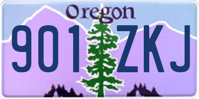 OR license plate 901ZKJ