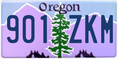 OR license plate 901ZKM