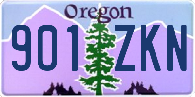 OR license plate 901ZKN