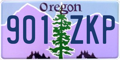OR license plate 901ZKP