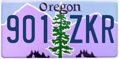 OR license plate 901ZKR