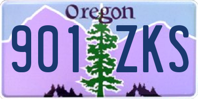 OR license plate 901ZKS