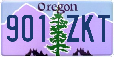 OR license plate 901ZKT