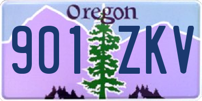 OR license plate 901ZKV