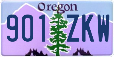OR license plate 901ZKW