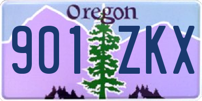OR license plate 901ZKX