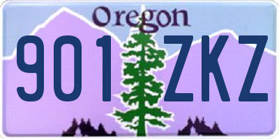OR license plate 901ZKZ