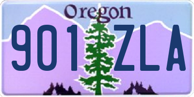 OR license plate 901ZLA