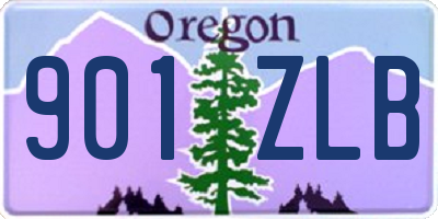 OR license plate 901ZLB